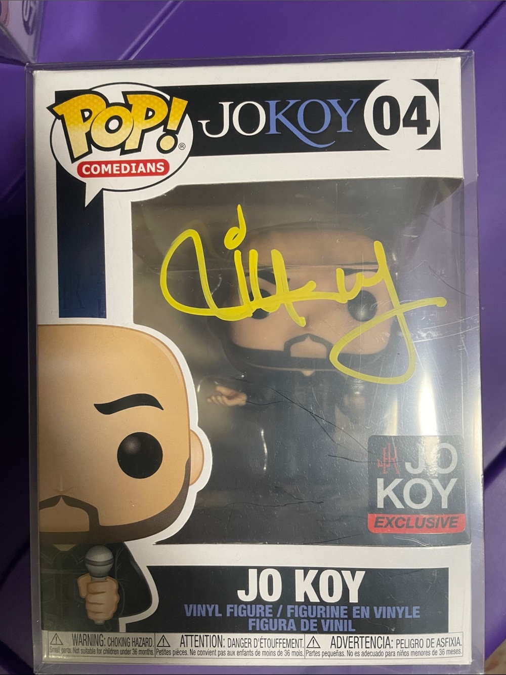 Funko Jo Koy Yellow-Signed Pop!